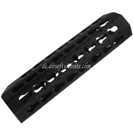 APS CNC Aluminium 7 Zoll Keymod Vorderschaft-Handschutz geeignet für APS CAM870 Airsoft Schrotflinte Schwarz