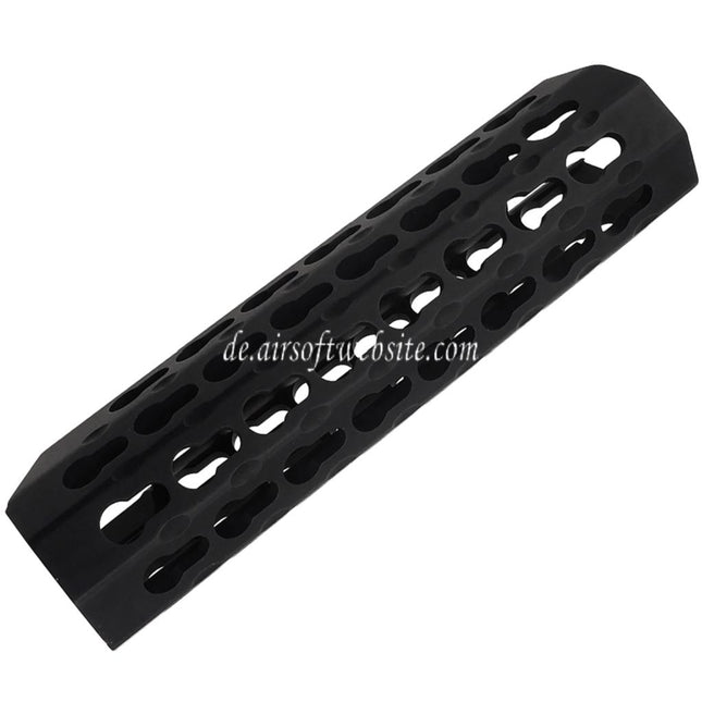 APS CNC Aluminium 7 Zoll Keymod Vorderschaft-Handschutz geeignet für APS CAM870 Airsoft Schrotflinte Schwarz