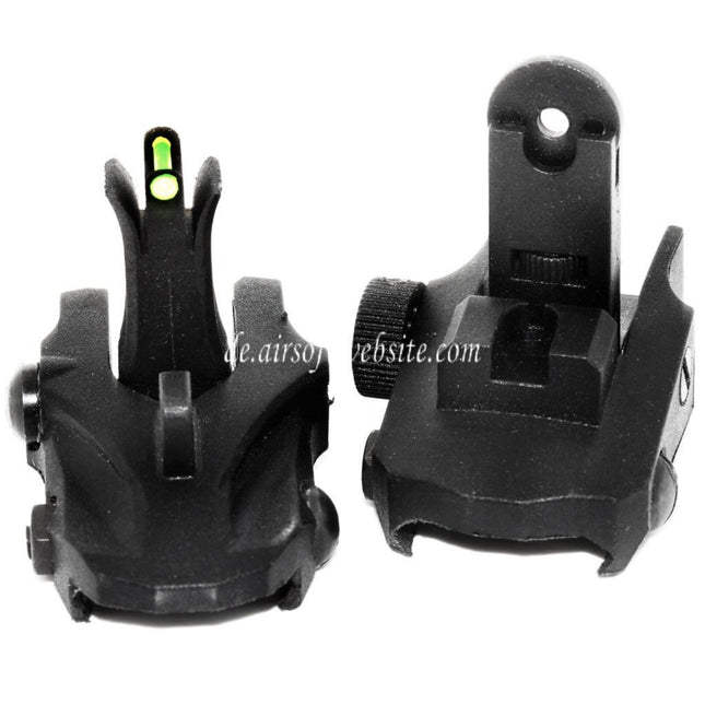 APS Athena Back Up Korn Kimme Set Geeignet für 20mm Standard Schiene