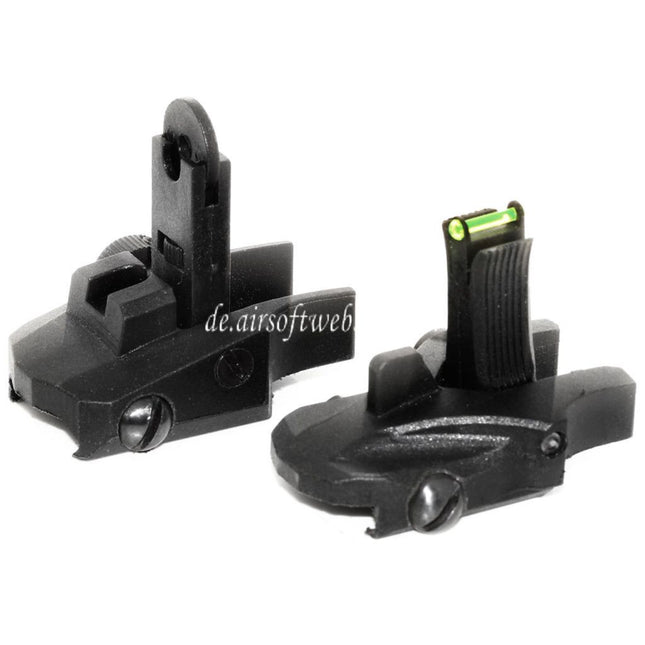 APS Athena Back Up Korn Kimme Set Geeignet für 20mm Standard Schiene