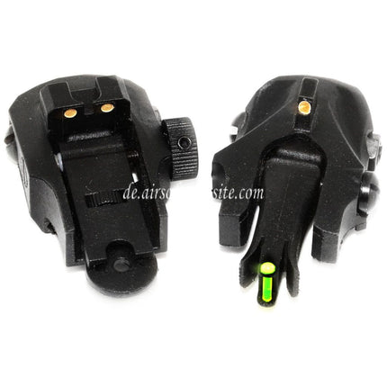 APS Athena Back Up Korn Kimme Set Geeignet für 20mm Standard Schiene