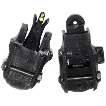 APS Athena Back Up Korn Kimme Set Geeignet für 20mm Standard Schiene