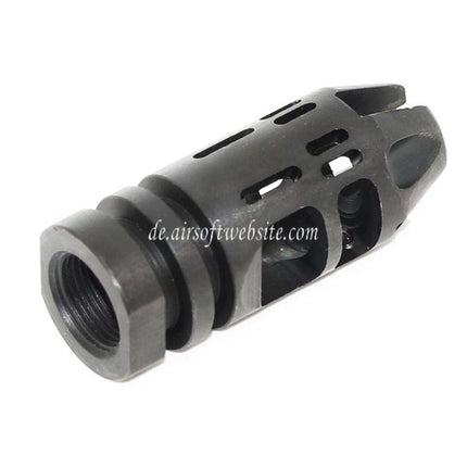 5KU EPSILON 556 Typ Metal Mündungsfeuerdämpfer Geeignet für -14mm CCW Gegen den Uhrzeigersinn Lauf Gewehre Airsoft Schwarz