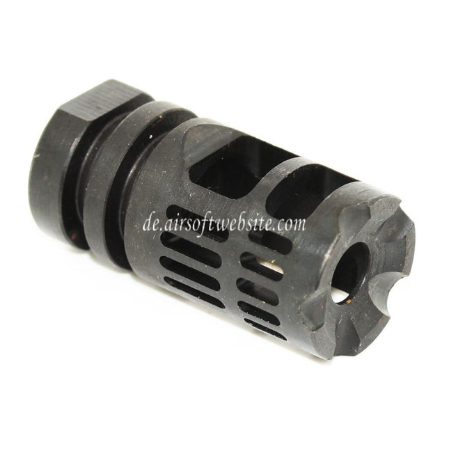 5KU Gamma 556 Typ Metal Mündungsfeuerdämpfer Geeignet für -14mm CCW Gegen den Uhrzeigersinn Lauf Gewehre Airsoft Schwarz