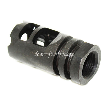 5KU Gamma 556 Typ Metal Mündungsfeuerdämpfer Geeignet für -14mm CCW Gegen den Uhrzeigersinn Lauf Gewehre Airsoft Schwarz