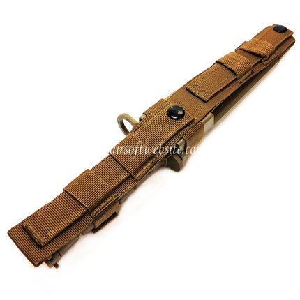 CYMA Plastik M10 OKC-3S Bajonettmesser (nicht scharfes weiches Gummi Fake Messer) mit Scheide