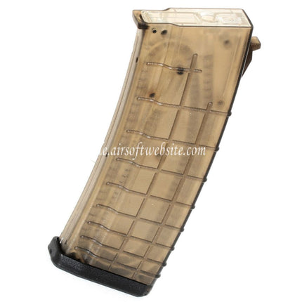 CYMA 170rd Mip-Cap Bulgarian Waffle Magazin Geeignet für AK Serie AEG Gewehre Airsoft Durchscheinendes Braun
