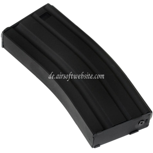 E&C 30rd Metall Mid-Cap Magazin Geeignet für M4 M16 Serie AEG Gewehre Airsoft Schwarz