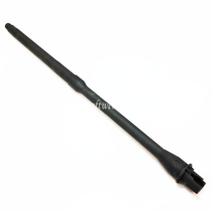 5KU 460mm 18 Zoll Aluminium Außenlauf Mid Length -14mm CCW Gegen den Uhrzeigersinn Geeignet für M4 M16 Serie AEG Gewehre Airsoft Schwarz