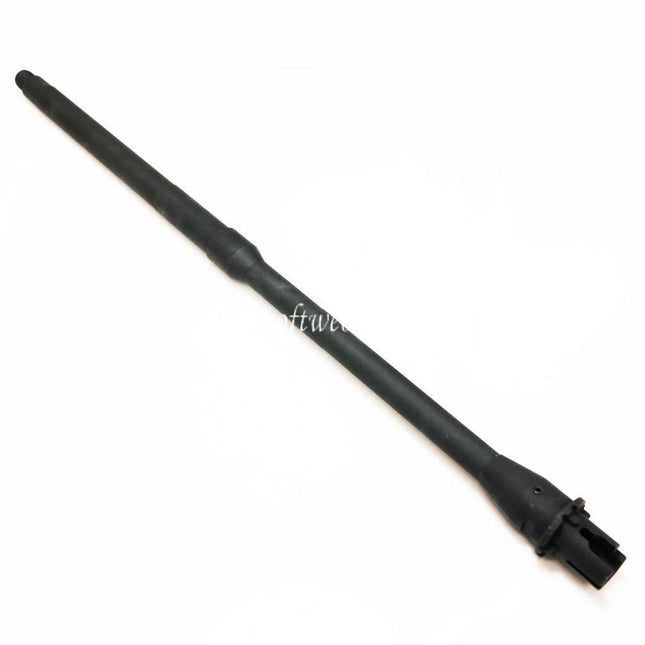5KU 460mm 18 Zoll Aluminium Außenlauf Mid Length -14mm CCW Gegen den Uhrzeigersinn Geeignet für M4 M16 Serie AEG Gewehre Airsoft Schwarz