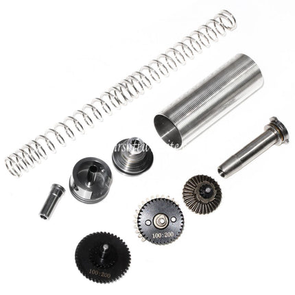 ARMY FORCE Geräuscharm hohes Drehmoment 100:200 Getriebe Tuning Set Geeignet für M4 M16 Serie AEG Gewehre Airsoft