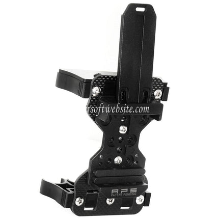 APS 8rd Platte Schrotpatronen Caddy System mit Belt Loop Geeignet für CAM870 Schrotflinte Schrotpatronen Schwarz