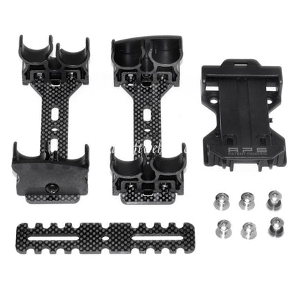 APS 2x Quad-Load Schrotpatronen Caddy System mit Gürtelschlaufe Geeignet für CAM870 Schrotflinte Schrotpatronen Schwarz