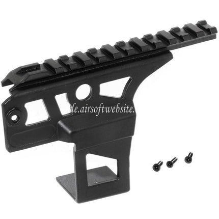 Airsoft Website A50 AK Taktische seitliche Zielfernrohrmontage Geeignet für CYMA Beta Spetznaz Tokyo Marui AK Serie AEG Gewehre Schwarz