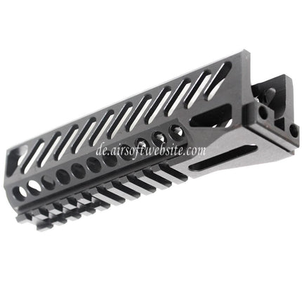 Airsoft Website 167mmCNC Aluminium Untere Handschutz Schienen System Geeignet für Tokyo Marui CYMA GHK LCT E&L AK Serie AEG GBB Gewehre Schwarz