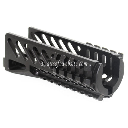 Airsoft Website 130mm CNC Aluminium Untere Handschutz Schienen System Geeignet für Tokyo Marui CYMA GHK LCT E&L AKS74U Serie AEG GBB Gewehre Schwarz