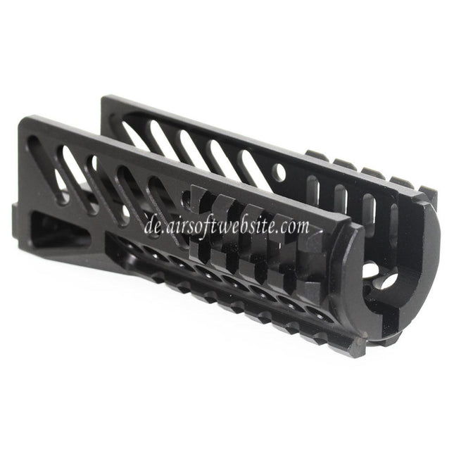 Airsoft Website 130mm CNC Aluminium Untere Handschutz Schienen System Geeignet für Tokyo Marui CYMA GHK LCT E&L AKS74U Serie AEG GBB Gewehre Schwarz