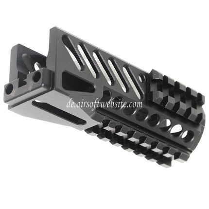 Airsoft Website 130mm CNC Aluminium Untere Handschutz Schienen System Geeignet für Tokyo Marui CYMA GHK LCT E&L AKS74U Serie AEG GBB Gewehre Schwarz