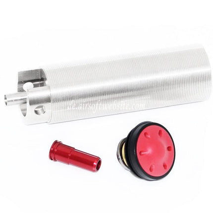 SHS Einteiliger Bohrung nach oben Zylinder Kolbenkopf Luftdüsensatz Geeignet für M4 M16 Serie AEG Getriebe Gewehre Airsoft