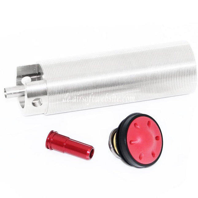 SHS Einteiliger Bohrung nach oben Zylinder Kolbenkopf Luftdüsensatz Geeignet für M4 M16 Serie AEG Getriebe Gewehre Airsoft
