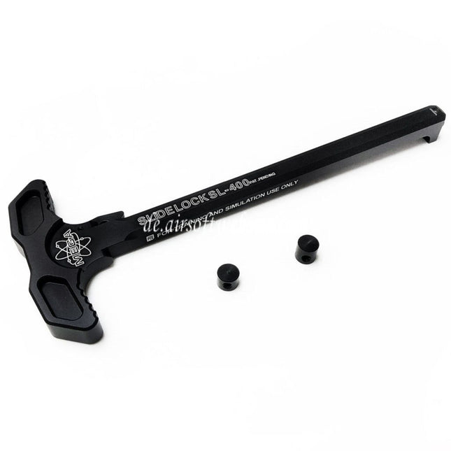 PTS Mega Arms Schiebeverschluss Ladegriff Geeignet für G&P WA M4 Serie GBB Gewehre Airsoft Schwarz
