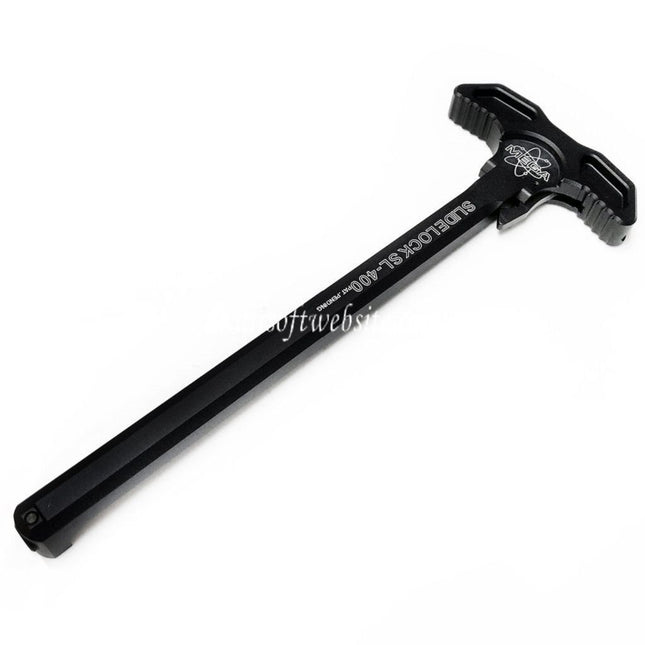 PTS Mega Arms Schiebeverschluss Ladegriff Geeignet für G&P WA M4 Serie GBB Gewehre Airsoft Schwarz
