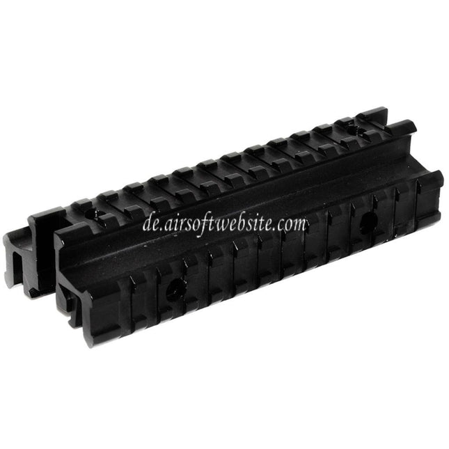 AIRSOFT WEBSITE Taktische Tri-Rail Montagebasis geeignet für 20mm Schienensystemgewehre schwarz