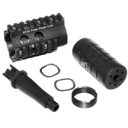 5KU Mini Patriot vordere Kit Geeignet für M4 M16 Serie AEG Gewehre Airsoft Schwarz