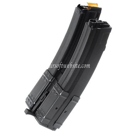 CYMA 560rd Hi-Cap Long Dual Magazin Geeignet für Classic Army / CYMA / G&P / Golden Eagle / JG / SRC / Tokyo Marui MP5 Serie AEG Gewehre Airsoft Schwarz