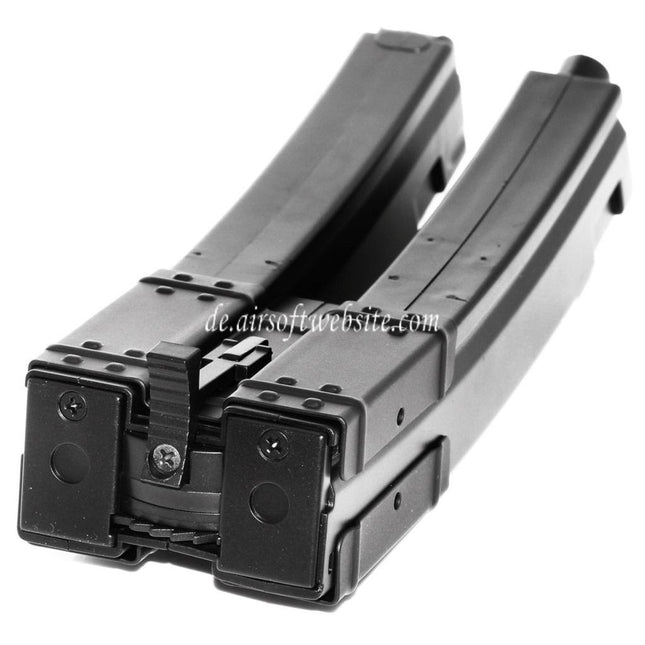 CYMA 560rd Hi-Cap Long Dual Magazin Geeignet für Classic Army / CYMA / G&P / Golden Eagle / JG / SRC / Tokyo Marui MP5 Serie AEG Gewehre Airsoft Schwarz