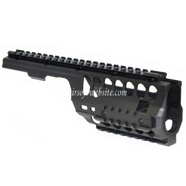 Airsoft Website Leichtgewicht 250mm Handschutz Schienen System Geeignet für Tokyo Marui MP5K / MP5K PDW Gewehre Schwarz
