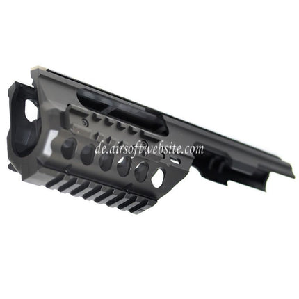 Airsoft Website Leichtgewicht 250mm Handschutz Schienen System Geeignet für Tokyo Marui MP5K / MP5K PDW Gewehre Schwarz