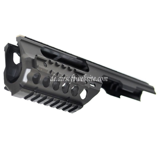Airsoft Website Leichtgewicht 250mm Handschutz Schienen System Geeignet für Tokyo Marui MP5K / MP5K PDW Gewehre Schwarz