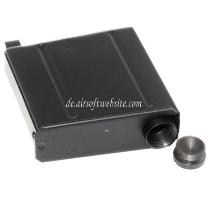 WELL 18rd Co2 Magazin Geeignet für AW338 G96 G96D Bolt Action Scharfschützengewehre Airsoft Schwarz