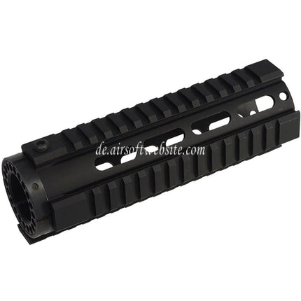 Airsoft Website 7 Zoll Aluminum RIS Handschutz Schienen System geeignet für M4 M16 Serie AEG Gewehre Schwarz