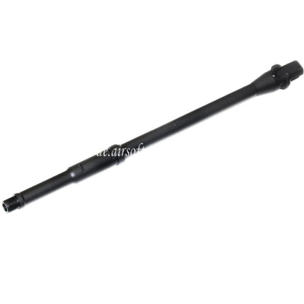 5KU 368mm 14.5 Zoll Aluminium Mid Length Außenlauf -14mm CCW Gegen den Uhrzeigersinn Geeignet für M4 M16 Serie AEG Gewehre Airsoft Schwarz