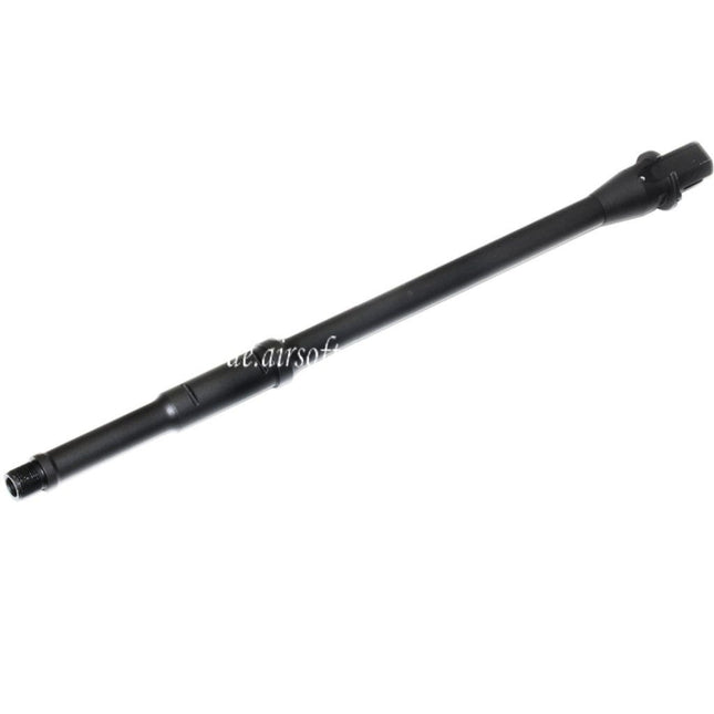 5KU 368mm 14.5 Zoll Aluminium Mid Length Außenlauf -14mm CCW Gegen den Uhrzeigersinn Geeignet für M4 M16 Serie AEG Gewehre Airsoft Schwarz