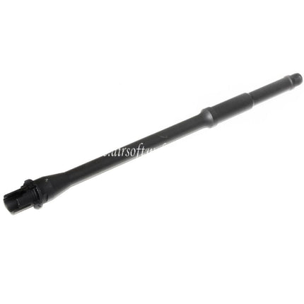 5KU 368mm 14.5 Zoll Aluminium Mid Length Außenlauf -14mm CCW Gegen den Uhrzeigersinn Geeignet für M4 M16 Serie AEG Gewehre Airsoft Schwarz