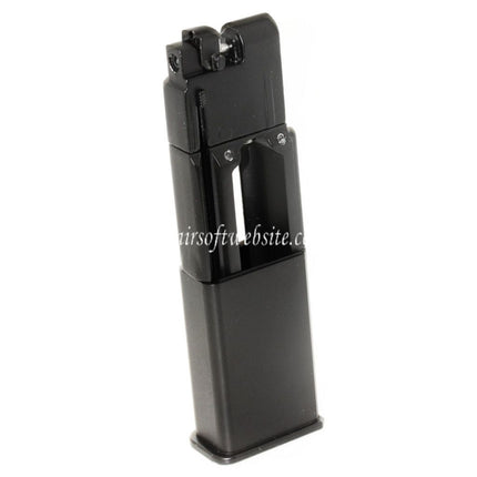 AIRSOFT WEBSITE 16rd Co2 Magazin Geeignet für WELL G196 M712 Mauser Serie GBB Pistolen Schwarz