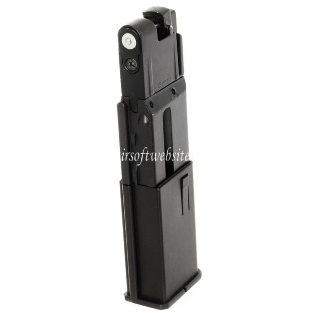 AIRSOFT WEBSITE 16rd Co2 Magazin Geeignet für WELL G196 M712 Mauser Serie GBB Pistolen Schwarz