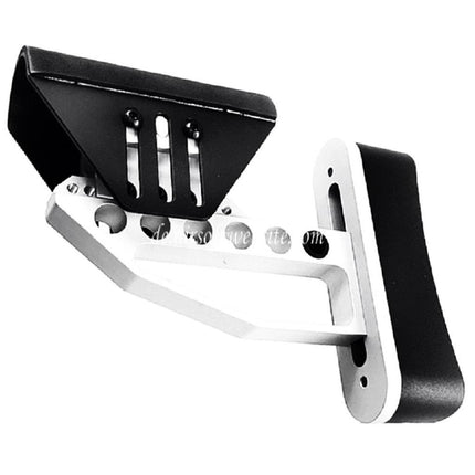 Airsoft Website Leichtgewichtiger verstellbarer Schaft (Typ 2) Geeignet für M4 M16 Serie AEG Gewehre Schwarz/Silber