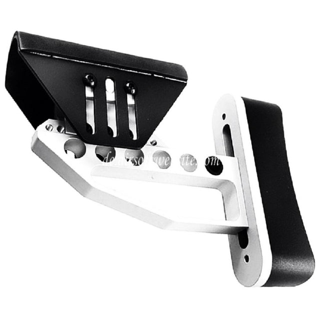 Airsoft Website Leichtgewichtiger verstellbarer Schaft (Typ 2) Geeignet für M4 M16 Serie AEG Gewehre Schwarz/Silber