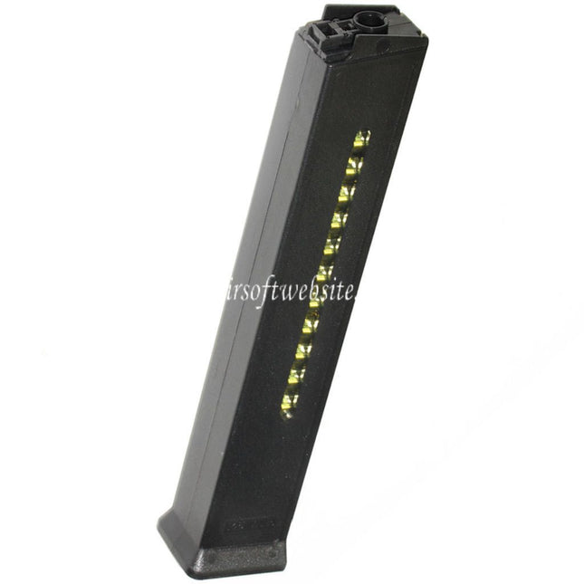 AIRSOFT WEBSITE 420rd Hi-Cap Magazin mit Dummy Display Geeignet für H&K Umarex UMP Serie AEG Gewehre Schwarz