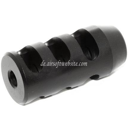 King Arms 68mm M700 Taktisch Round Mündungsfeuerdämpfer Geeignet für -14mm CCW Gegen den Uhrzeigersinn Lauf Gewehre Airsoft Schwarz