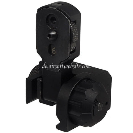 5KU MAD BUIS Hochklappen Kimme Geeignet für M4 M16 Serie AEG Gewehre Airsoft