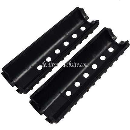 Airsoft Website 155mm M733 Stil Plastik Handschutz Geeignet für CYMA E&C Tokyo Marui M4 M16 Serie AEG Gewehre Schwarz