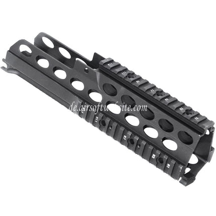 Airsoft Website 272mm CNC Aluminum G36K RAS Handschutz Schienen System Geeignet für Tokyo Marui Jing Gong JG CYMA Umarex G36 Serie AEG Gewehre Schwarz