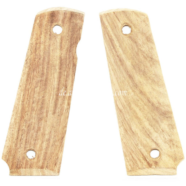 AIRSOFT WEBSITE Real Wood Griffabdeckung Geeignet für BELL ARMY AW WE KJ Tokyo Marui M1911 M.E.U Serie 70 M45A1 WARRIOR GBB Pistolen Hellbraun