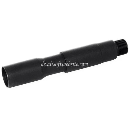 Airsoft Website  4/4.5 Zoll 100mm/115mm Aluminium CQB Äußeres Lauf verlängerungsrohr -14mm CCW Gegen den Uhrzeigersinn AEG GBB Gewehre Schwarz