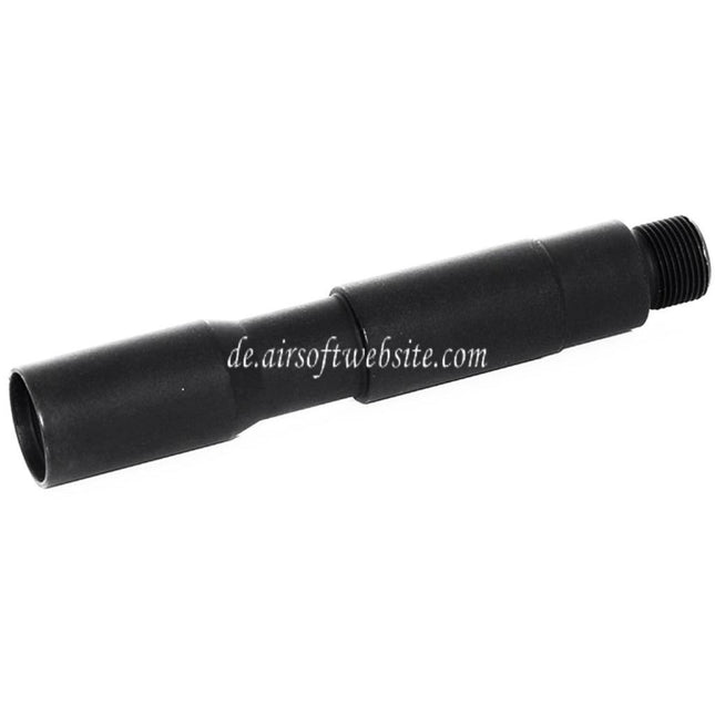 Airsoft Website  4/4.5 Zoll 100mm/115mm Aluminium CQB Äußeres Lauf verlängerungsrohr -14mm CCW Gegen den Uhrzeigersinn AEG GBB Gewehre Schwarz